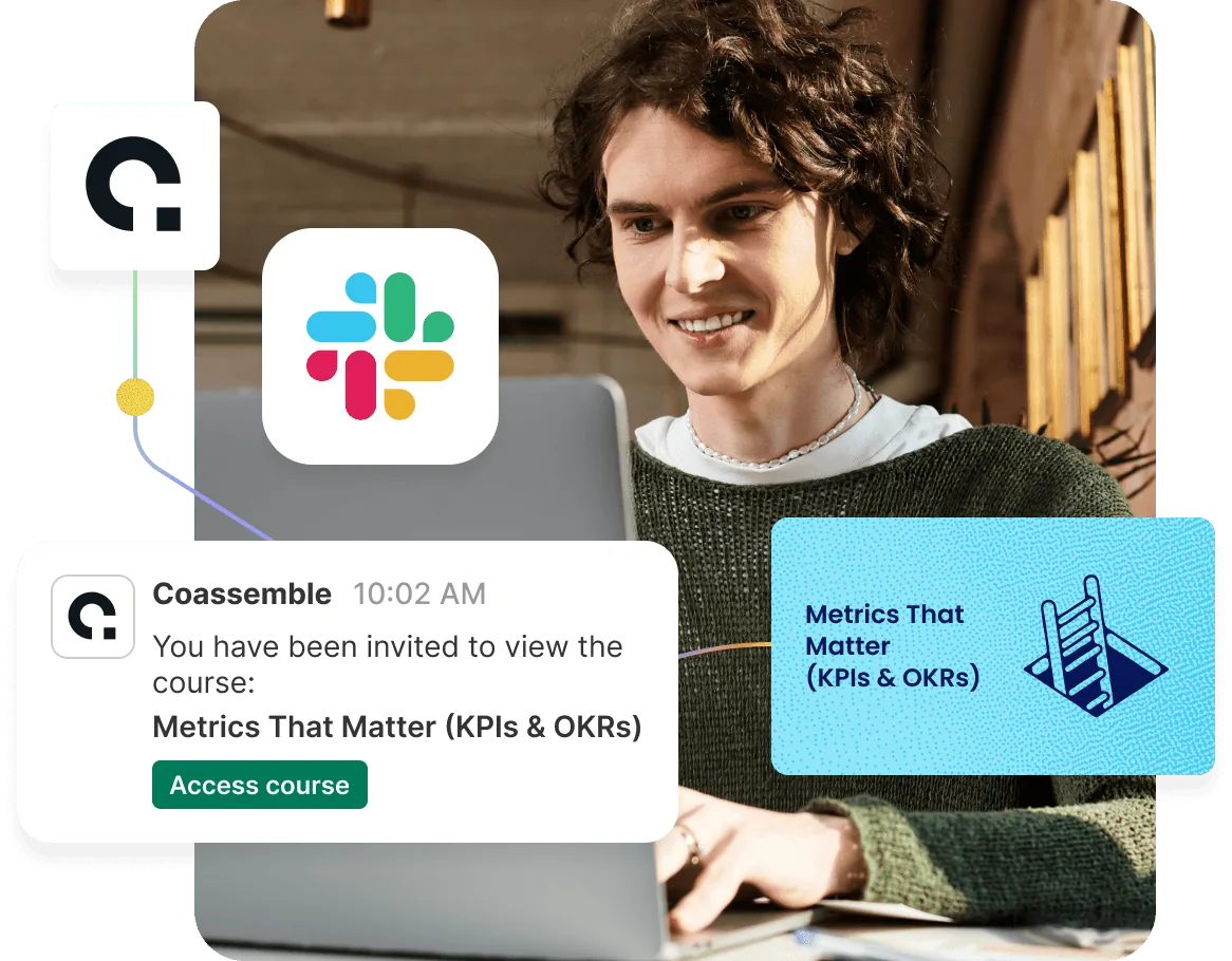 Coassemble course shared in Slack
