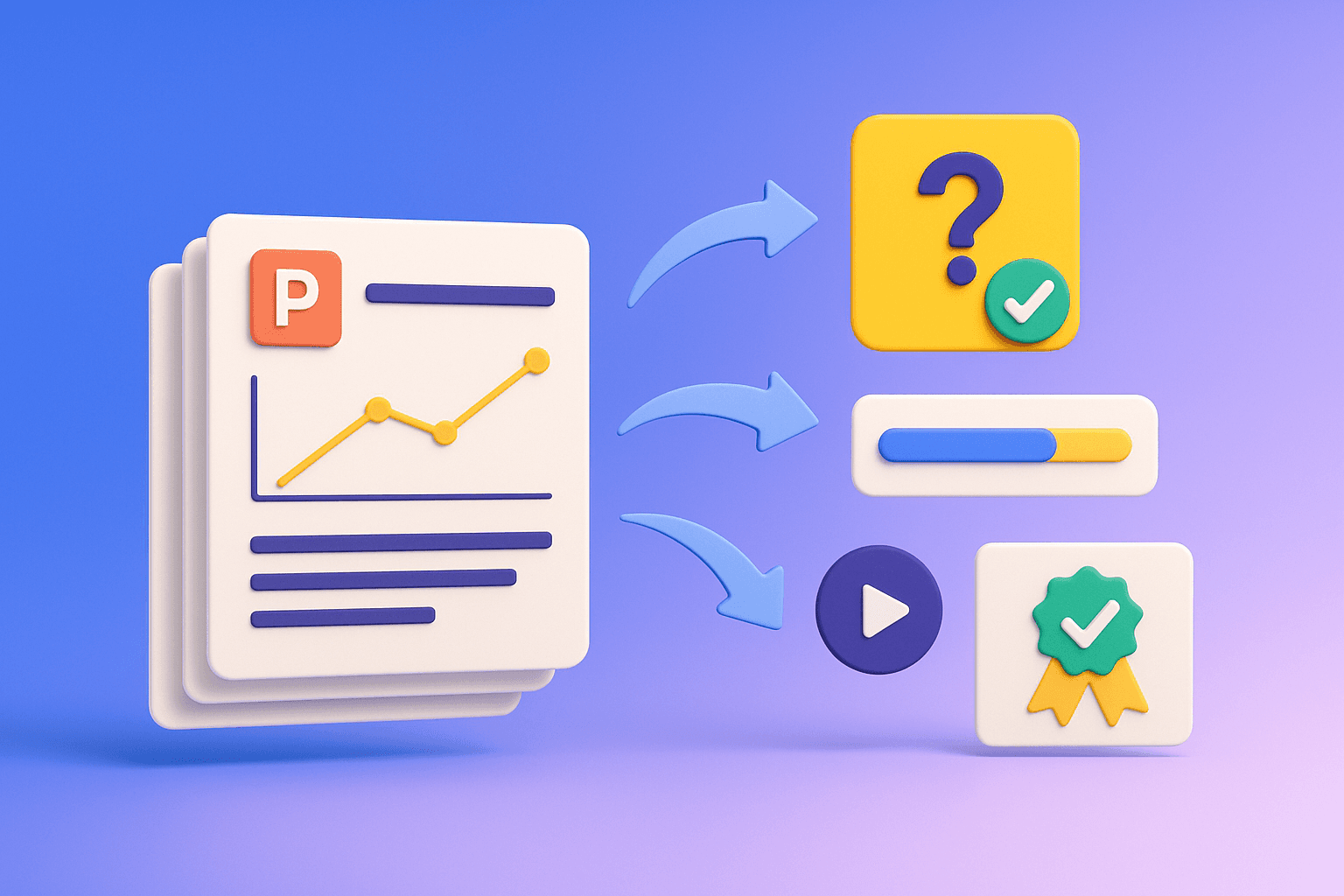 How to convert PowerPoint slides into interactive E-learning courses?