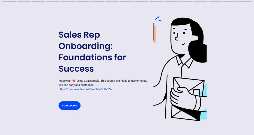 Sales Rep Onboarding: Foundations for Success — a ready-to-use Coassemble course template