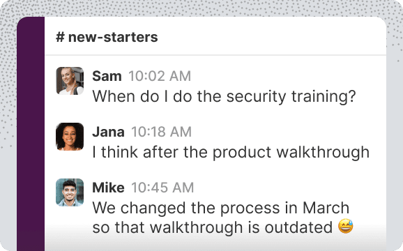 Slow, inconsistent onboarding